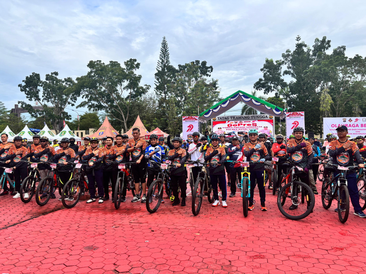 gowes presisi sangatta,diikuti ratusan pesepeda