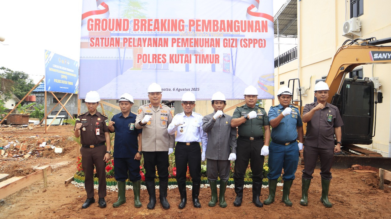 POLRES KUTIM BANGUN GEDUNG SPPG