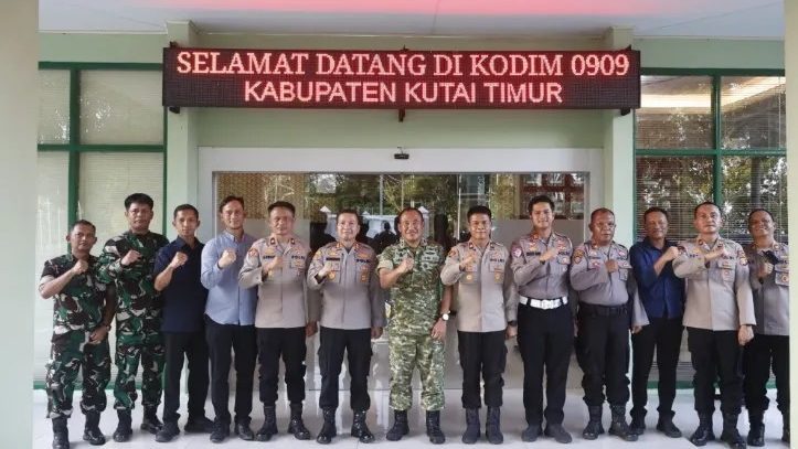 kapolres dan dandim kutim sepakat jaga Bersama   Kamtibmas Kutim 