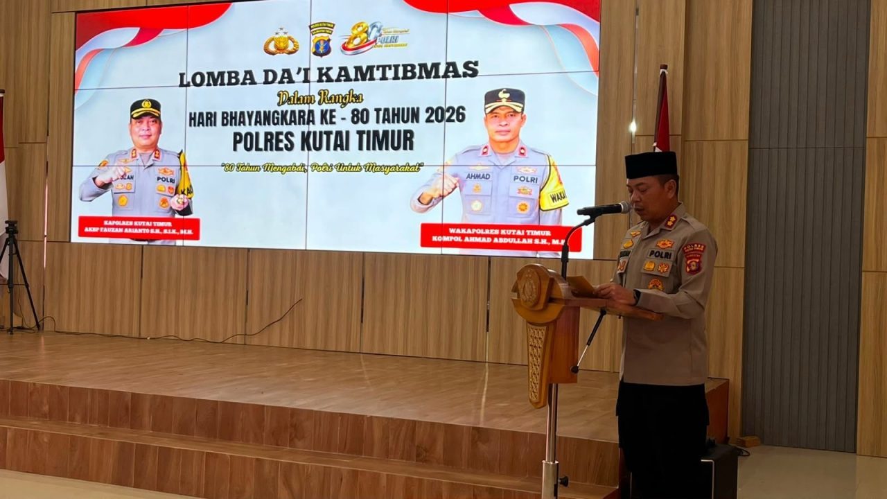  anggota Bhabinkamtibmas Kutim ikuti lomba Dai .