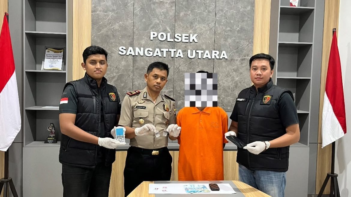 sedang santai di kosan, RFN dibekuk bersama 4 paket sabu