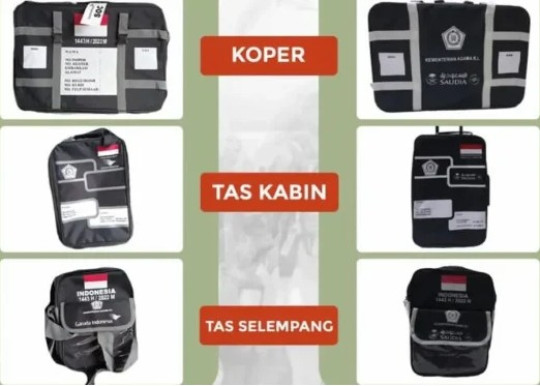 tips melakasanakan ibadah haji (4)   FUNGSI MASING-MASING TAS HAJI