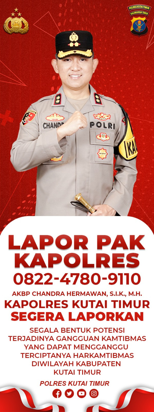LAPOR PAK KAPOLRES DEMI KAMTIBMAS KUTIM TERJAGA.  SANGATTA, (23/6)