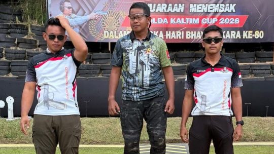 POLRES Kutim juara menembak kelasPresisi 25 meter.