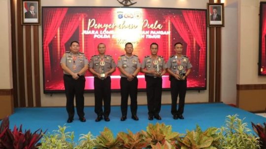 berhasil garap ketahanan pangan, polres kutim diganjar 3 penghargaan di Rakernis SDM Polda Kaltim