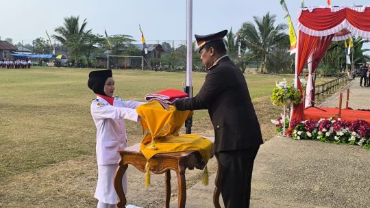 semangat anggota Paskibra tetatp tinggi hingga sore