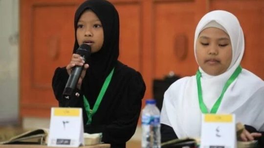 Peserta khataman .bacakan 1 juz hafalan di gedung DPRD Kutim