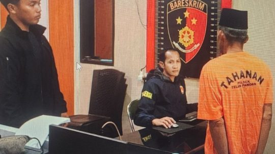 bakar sawah, kakek usia 62 tahun ditangkap Polisi
