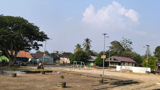 habis diguyur hujan udara muara Ancalong dan bengkal hari ini  bersih dari asap Karhutla