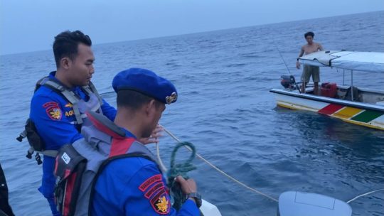 Polairud Kutim kembali selamatkan pemancing terombang-ambing  di perairan  Sangatta.