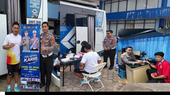 satlantas polres Kutim gelar layanan SIM keliling, masyarakat  sangat terbantu