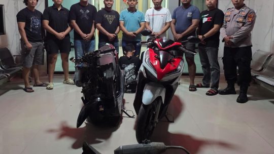 2  remaja ditangkap Polisi ,terlibat pencurian 2 sepeda motor di Sangatta