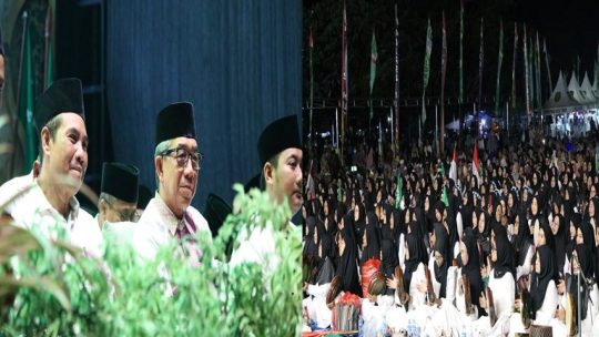 langit Sangatta bergetar saat ribuan rabana dan beduk ditabuh di Folder Ilham Maulana